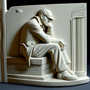 3D model Edward Hopper (STL)